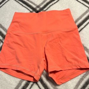 Lululemon align shorts 4” orange cream
